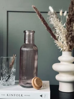 VIAMAJA Kander Og Karafler<Vandflaske med korkprop – Rose 1 ltr.