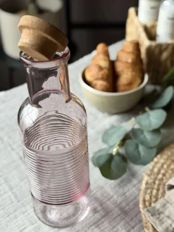 VIAMAJA Kander Og Karafler<Vandflaske med korkprop – Rosa 1 ltr.