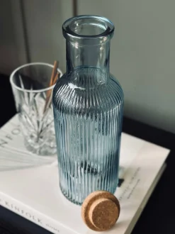 VIAMAJA Kander Og Karafler<Vandflaske med korkprop – Blue 1 ltr.