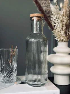 VIAMAJA Kander Og Karafler<Vandflaske med korkprop – Clear 1 ltr.