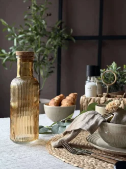 VIAMAJA Kander Og Karafler<Vandflaske med korkprop – Gylden 1 ltr.