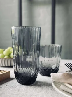 VIAMAJA Krus, Kopper Og Glas<Vandglas Sanna grey 345 ml.