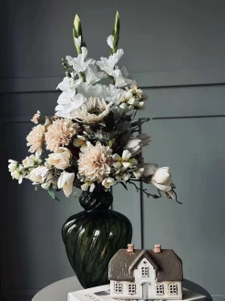 VIAMAJA Vaser<Vase ART grøn mundblæst