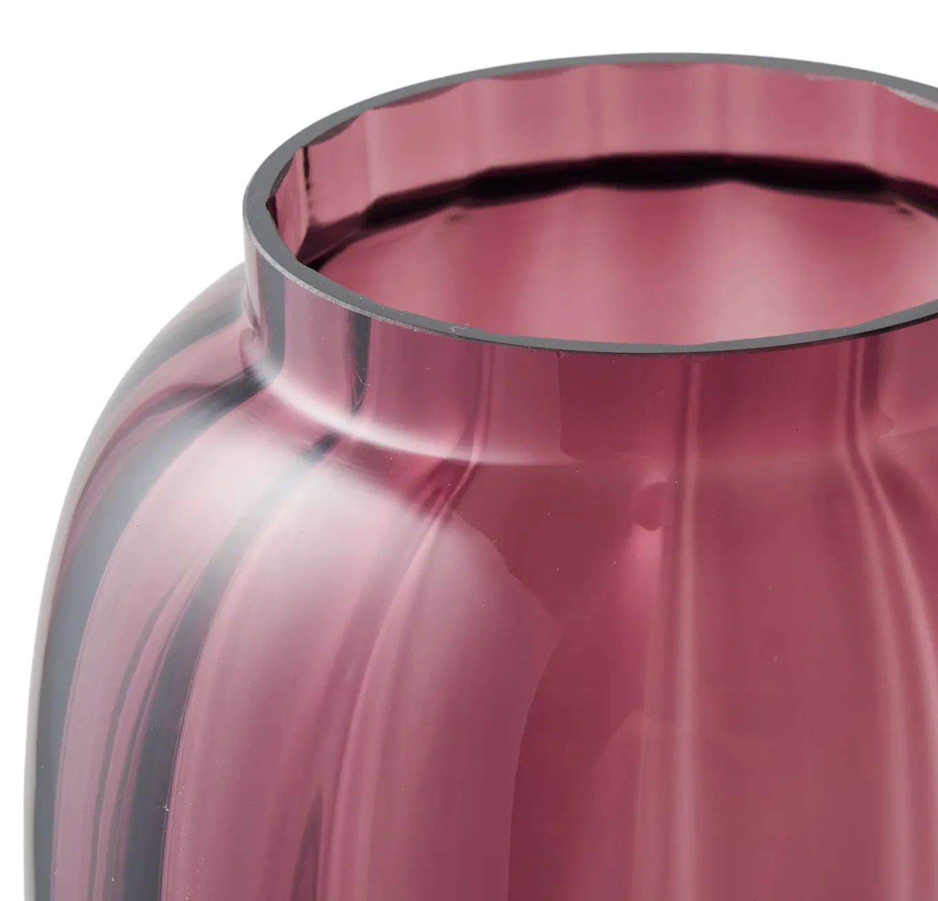 VIAMAJA Vaser|Interiør<Vase bordeaux - Mundblæst glas