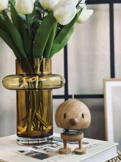 VIAMAJA Vaser|Restparti<Vase i mundblæst glas - Lyngby amber