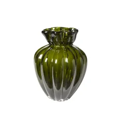 VIAMAJA Vaser<Vase Justine green - Mundblæst