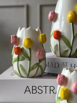 VIAMAJA Vaser|Påske<Vase med tulipaner - Flere størrelser