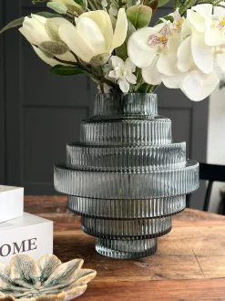 VIAMAJA Vaser<Vase Tornado Grå - Flere størrelser