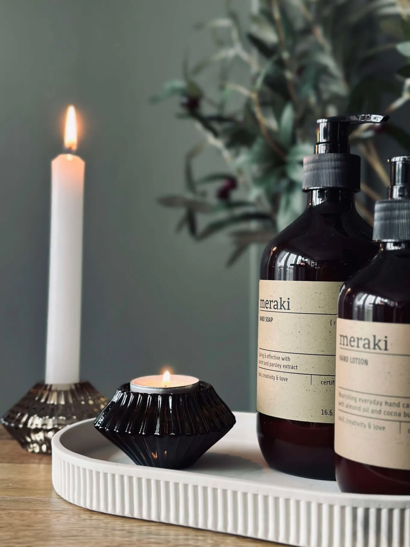 VIAMAJA Lysestager<Vendbar Lysestage - Dark