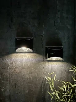 VIAMAJA Lys Og Led|Udendørs Led<Væglampe med solceller – Sæt med 2 stk