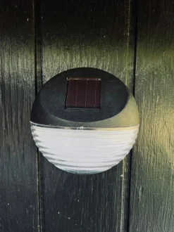 VIAMAJA Lys Og Led|Udendørs Led<Væglampe med solceller – Sæt med 4 stk