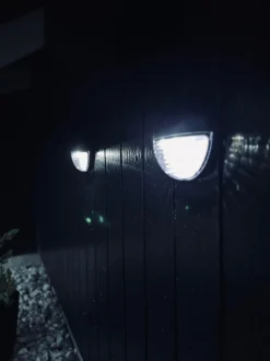 VIAMAJA Lys Og Led|Udendørs Led<Væglampe med solceller – Sæt med 4 stk