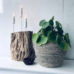 VIAMAJA Lysestager|Interiør<// Spyd sæt af 3 str - Hvid