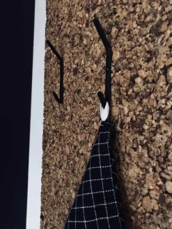 VIAMAJA Pynt Til Opslagstavler|Pynt Til Opslagstavler<Line hook - Sort 15 cm