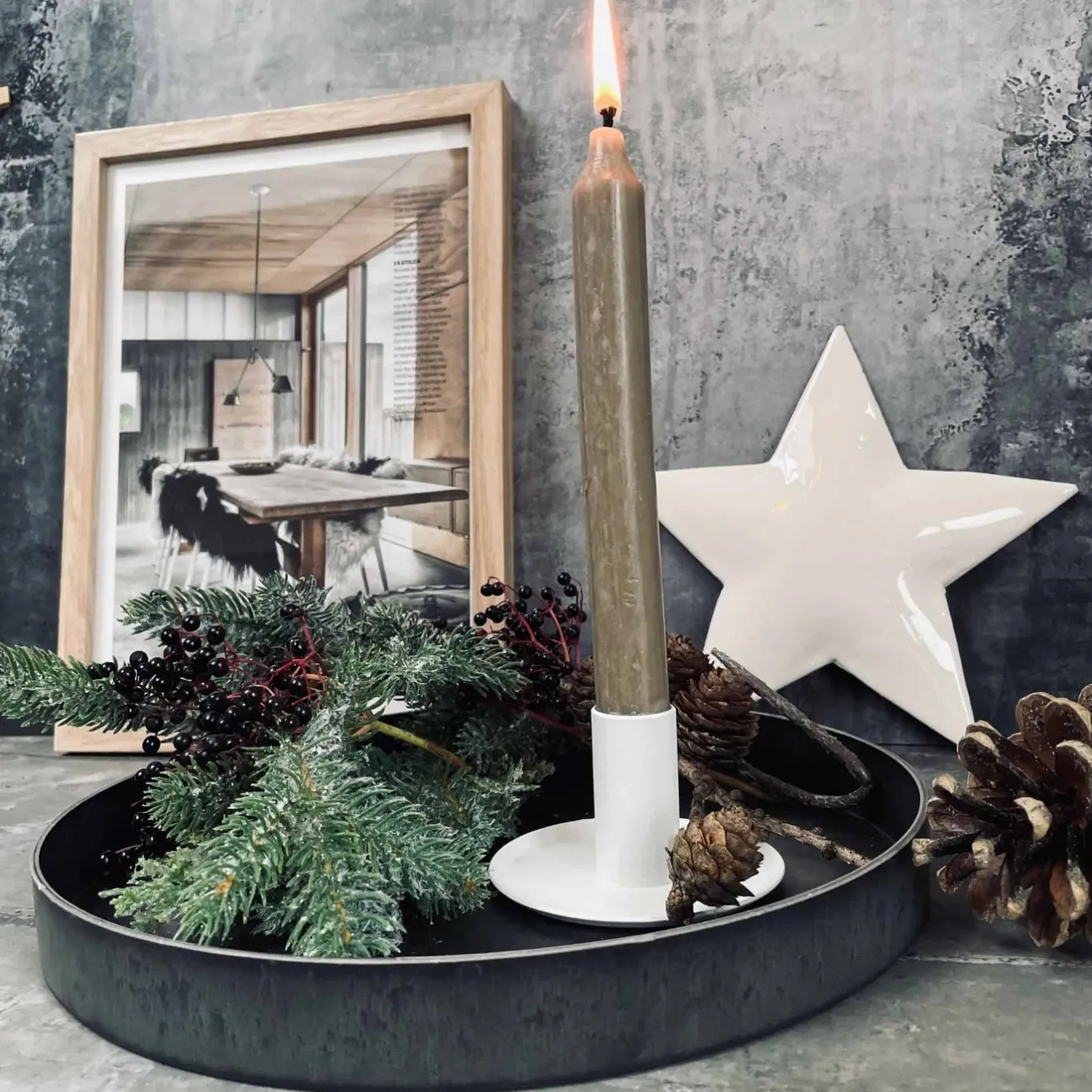 VIAMAJA Lysestager<No.4 lysestage – Hvid