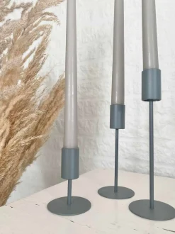 VIAMAJA Lysestager<Simple – Grey – Mellem
