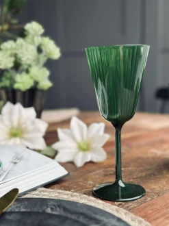 VIAMAJA Krus, Kopper Og Glas|Alt Til Vin<Vinglas Claire 200ml. Grøn - 2 stk.