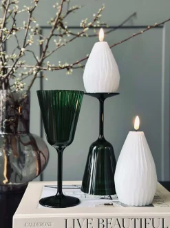 VIAMAJA Krus, Kopper Og Glas|Alt Til Vin<Vinglas Claire 200ml. Grøn - 2 stk.