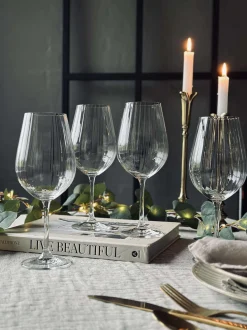 VIAMAJA Krus, Kopper Og Glas|Alt Til Vin<Vinglas hvidvin CRYSTAL - Sæt med 4 stk.