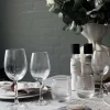 VIAMAJA Krus, Kopper Og Glas|Alt Til Vin<Vinglas Rødvin Rillet med guld kant - 4 stk