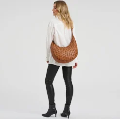 VIAMAJA Clutch|Cross Body<Warsaw skuldertaske - Vintage cognac