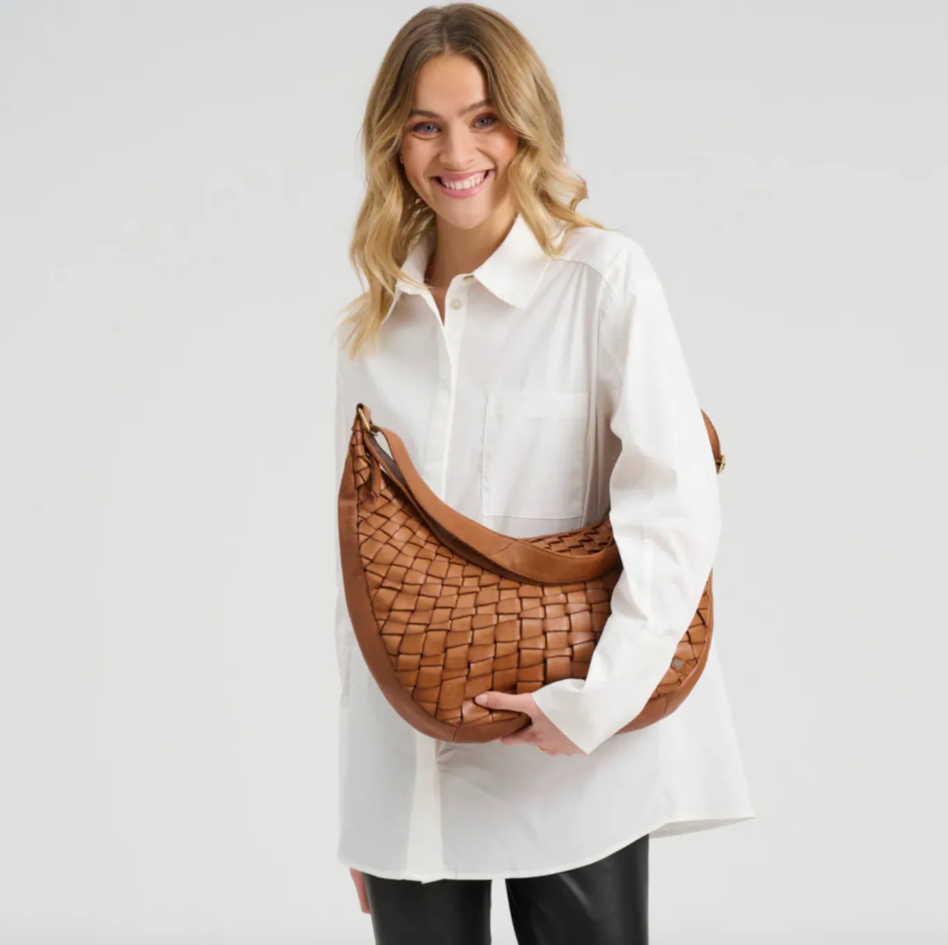 VIAMAJA Clutch|Cross Body<Warsaw skuldertaske - Vintage cognac