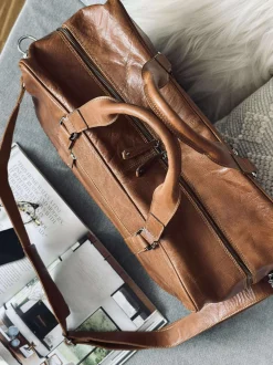 VIAMAJA Weekend Tasker<Weekendtaske Brooklyn - Cognac
