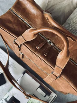 VIAMAJA Weekend Tasker<Weekendtaske Brooklyn - Cognac