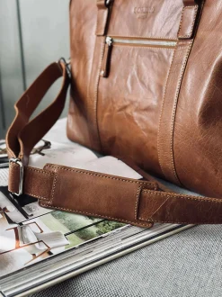 VIAMAJA Weekend Tasker<Weekendtaske Brooklyn - Cognac