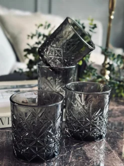 VIAMAJA Krus, Kopper Og Glas<Whisky glas / vandglas Røgfarvet - 4 stk