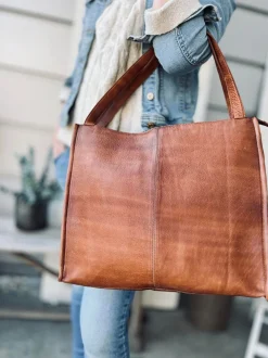 VIAMAJA Computertasker|Læder Tasker<Work / Shopper - Lisa Walnut