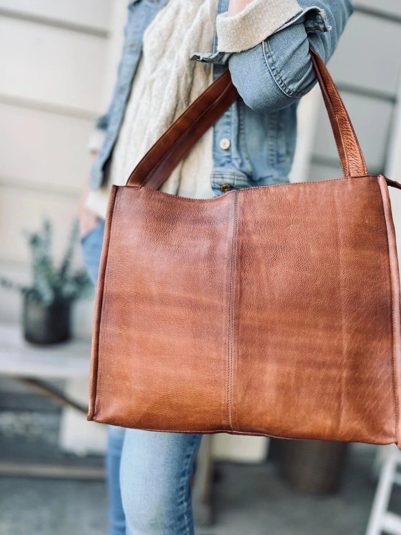 VIAMAJA Computertasker|Læder Tasker<Work / Shopper - Lisa Walnut