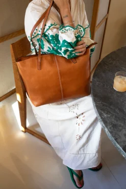 VIAMAJA Computertasker|Læder Tasker<Work Bag - Malou Cognac