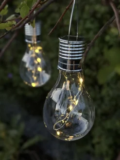 VIAMAJA Udendørs Led|Led Solceller<XL lyspære med solceller - Tilbud 4 stk