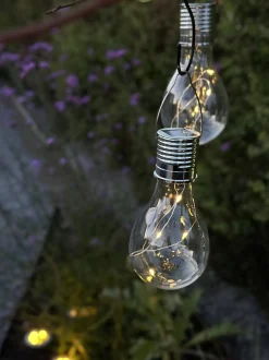 VIAMAJA Udendørs Led|Led Solceller<XL lyspære med solceller - Tilbud 4 stk