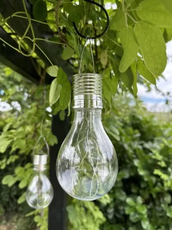 VIAMAJA Udendørs Led|Led Solceller<XL lyspære med solceller - Tilbud 4 stk